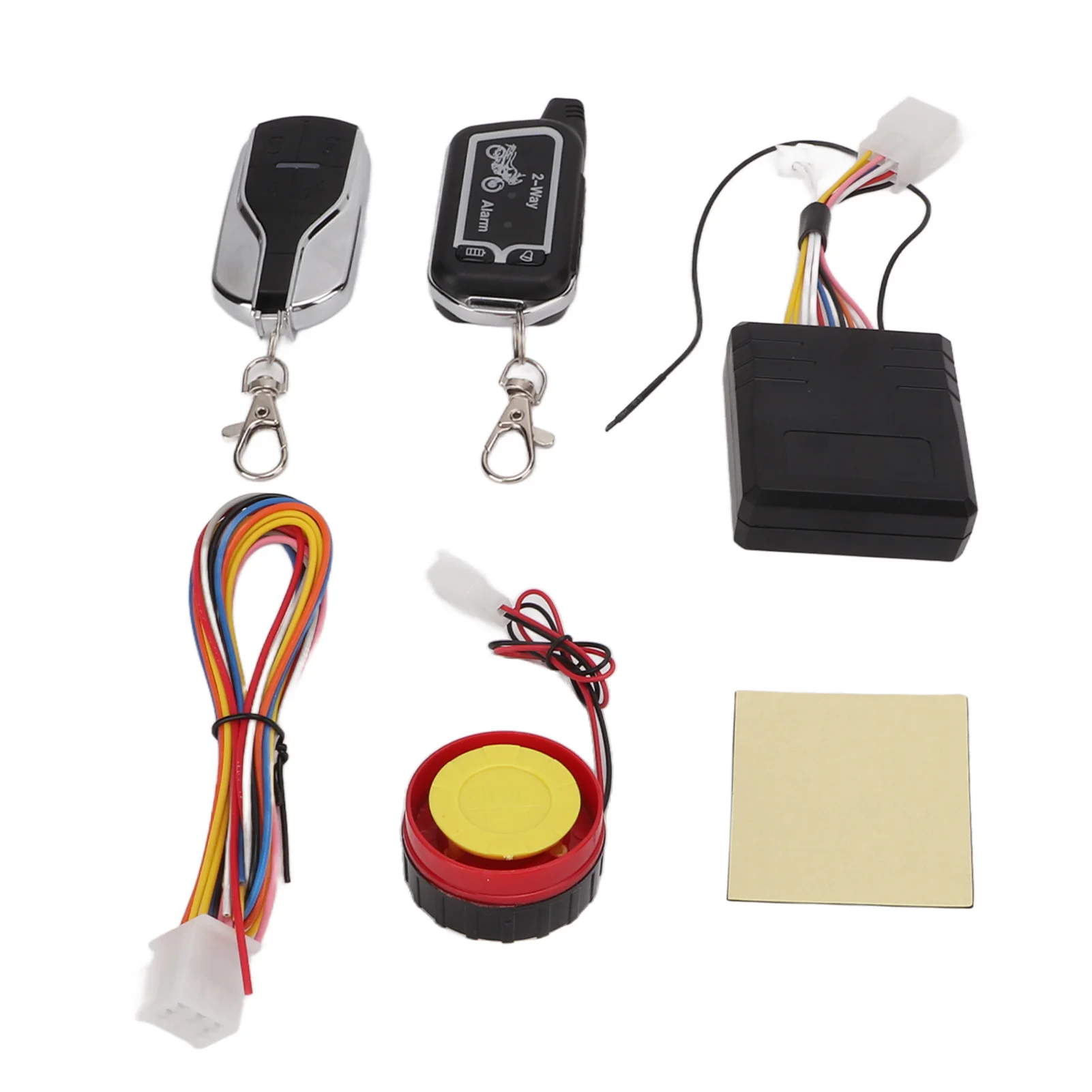 Motorcycle Two Way Alarm System Vibration Sound Alert LCD Remote Control Anti Theft Robbery Energy Saving