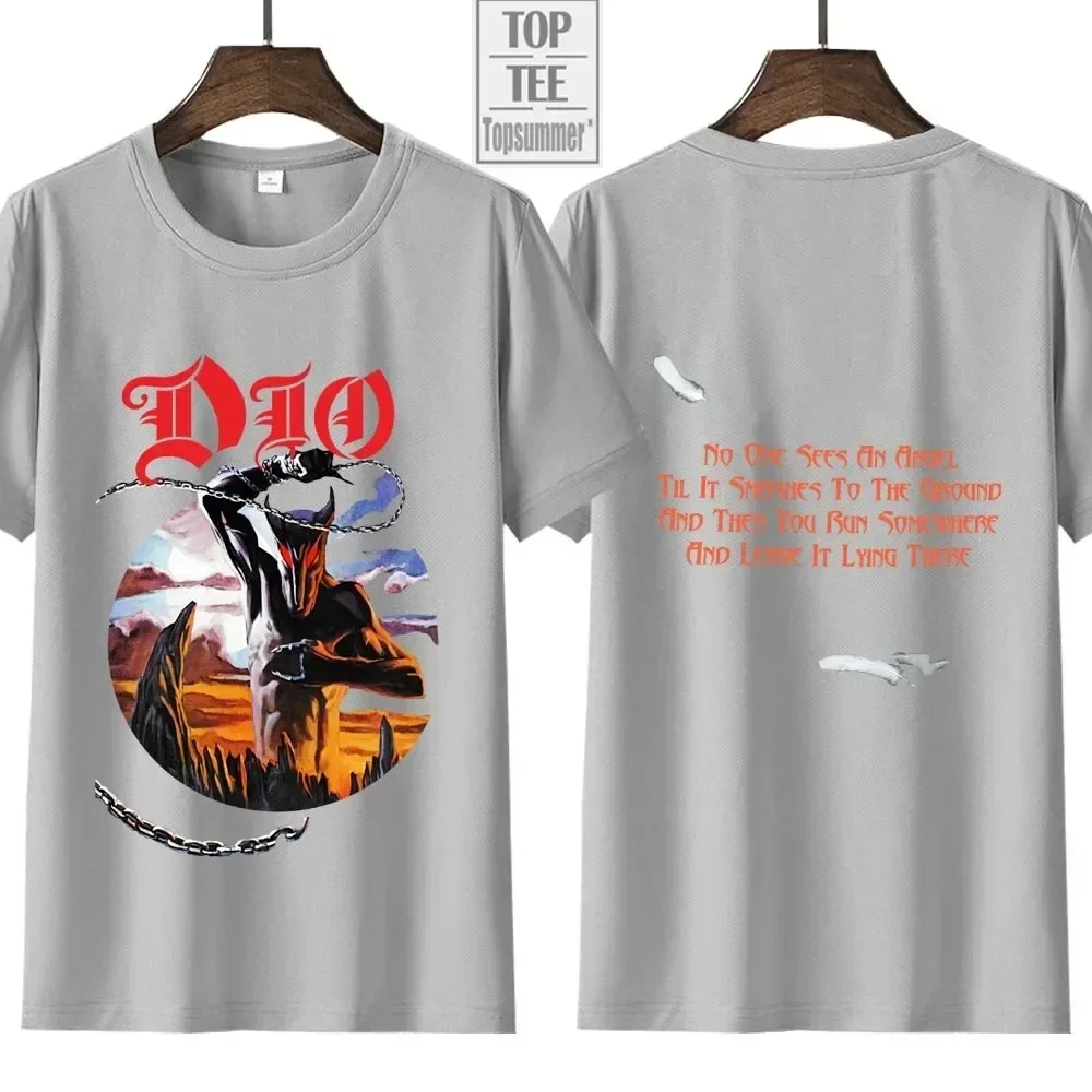 Dio Heavy Metal Band T Shirts HOLY DIVER Music Album T Shirt Men's Women Graphic Gothic T-shirt Hip Hop Streetwear Tee Shirts