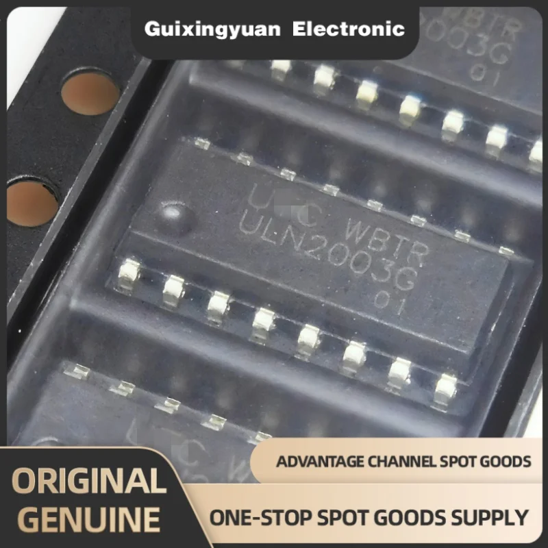 10PCS ULN2003G-S16-R, Full Original ULN2003G-S16-R, Silk Screen ULN2003G SOIC16 Darlington Transistor