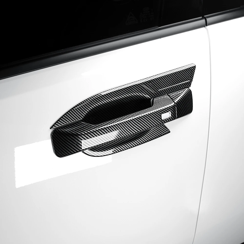 

LHD/RHD 4pcs Carbon Fiber Exterior Door Bowl Cover Trim Outer Door Handle Cover For Hyundai Santa Fe MX5 2024 2025 Accessories