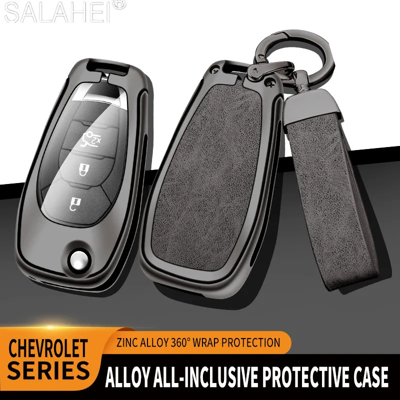 Car Key Cover Case Shell Bag For Chevrolet Chevy Spark Sonic Camaro Volt Bolt Trax Malibu Cruze Aveo Captiva 2014-2020 Accessory