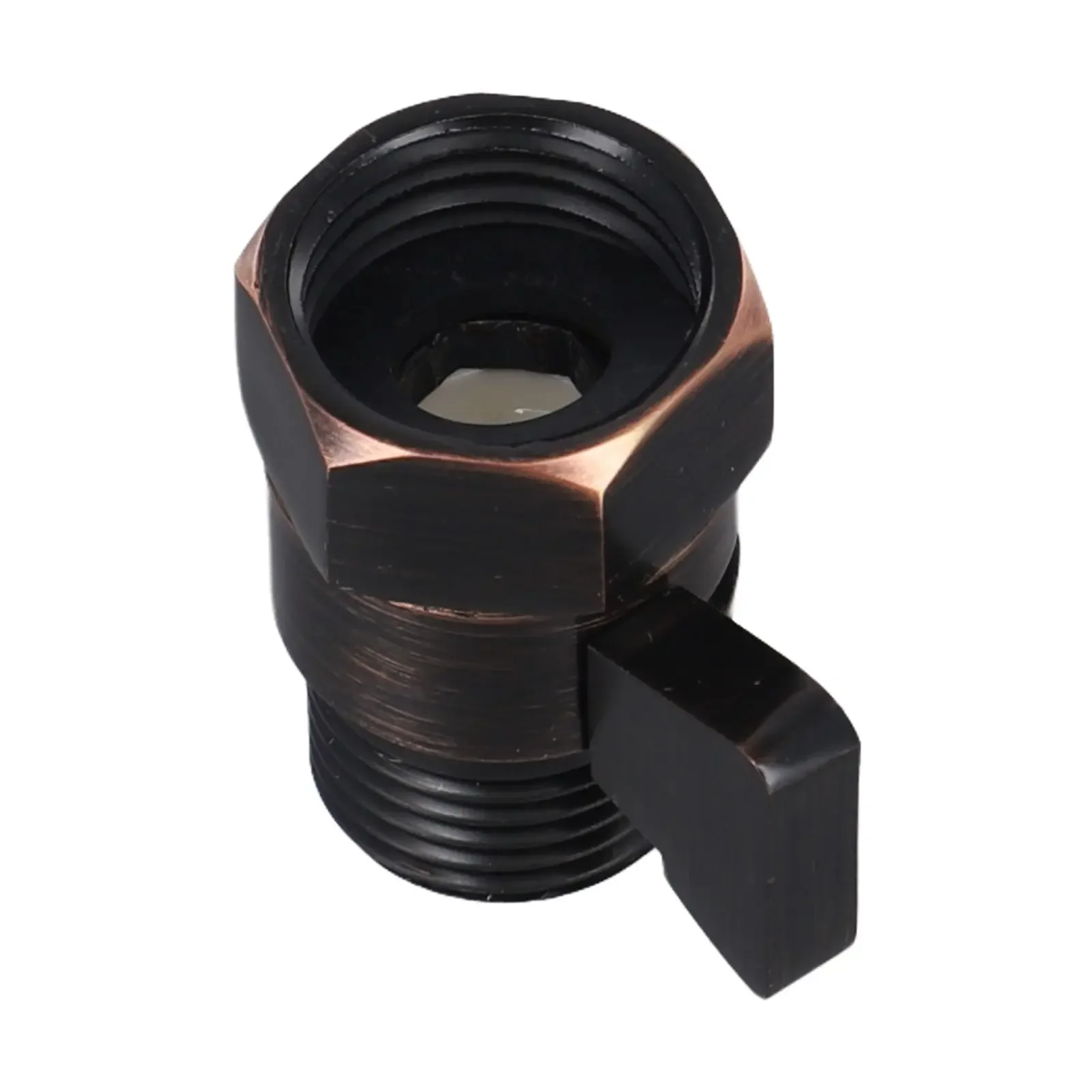 

Запорный клапан для ванной комнаты, душевой клапан, принадлежности для ванной комнаты, черная латунь, герметичный регулятор потока воды, экономия воды