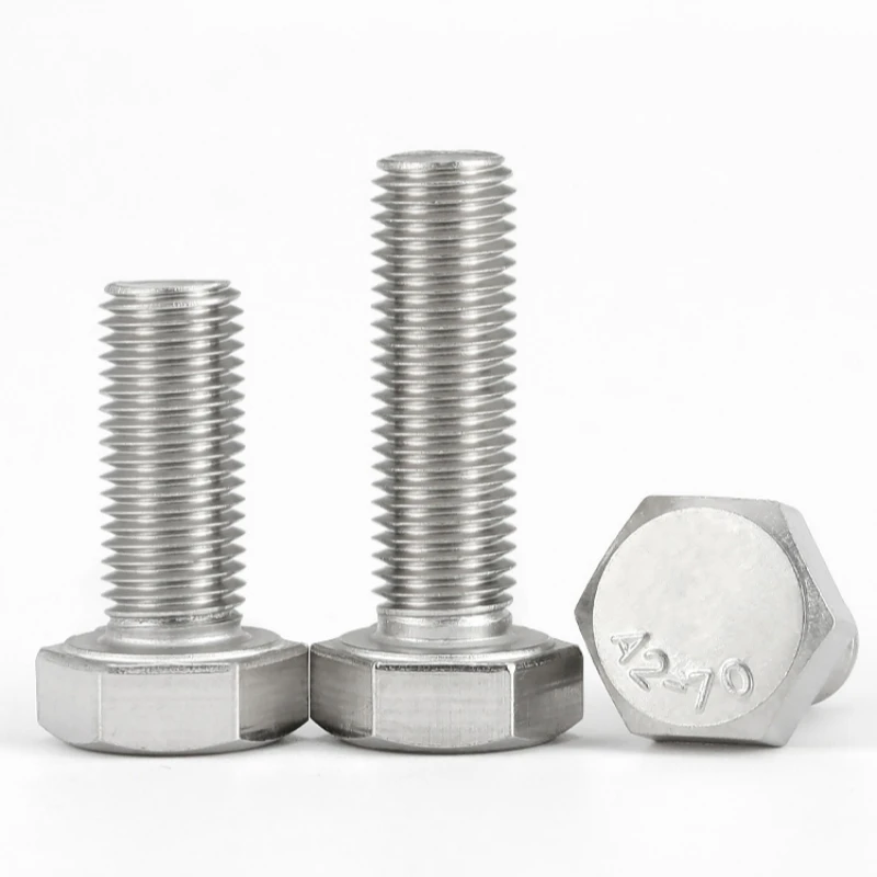 M6 M8 M10 M12 M14 M16 External Hex Screw 304 A2-70 Stainless Steel Hexagon Head Bolt Fine Thread Pitch 0.75/1/1.25/1.5mm