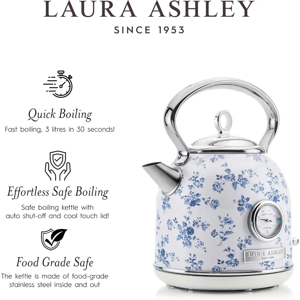 غلاية كهربائية من الفولاذ المقاوم للصدأ سعة 1.7 لتر بقدرة 1500 وات لتسخين المياه بكفاءة