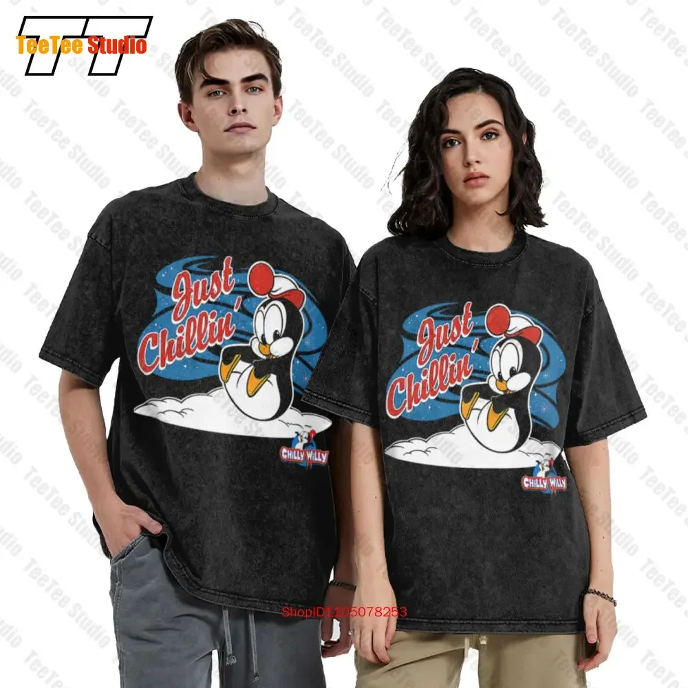 Chilly Willy Just Chillin Cartoon Vintage Oversized T-Shirt 6QA9