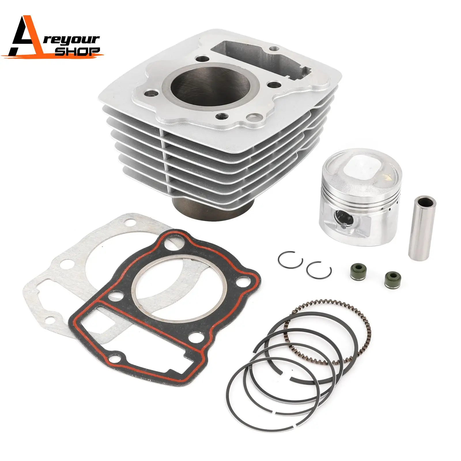 Areyourshop Cylinder Barrel Piston Kit for Honda CB 125 S SL 125 TL 125 XL 125 S CT CL 125 S