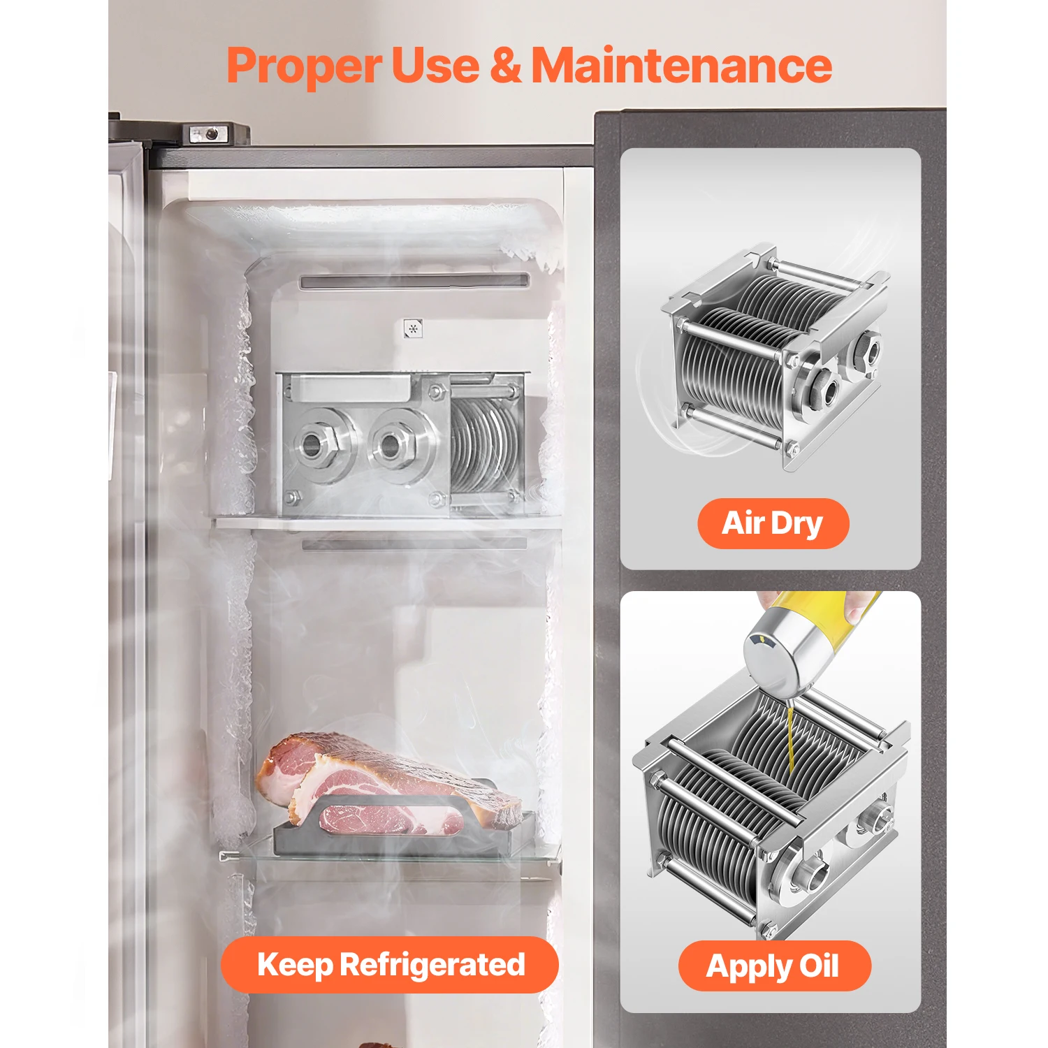 Pisau Mesin Pemotong Daging SucceBuy 5 mm untuk Mesin Pemotong Daging Komersial Set Pisau Pengiris Mesin Pemotong Daging