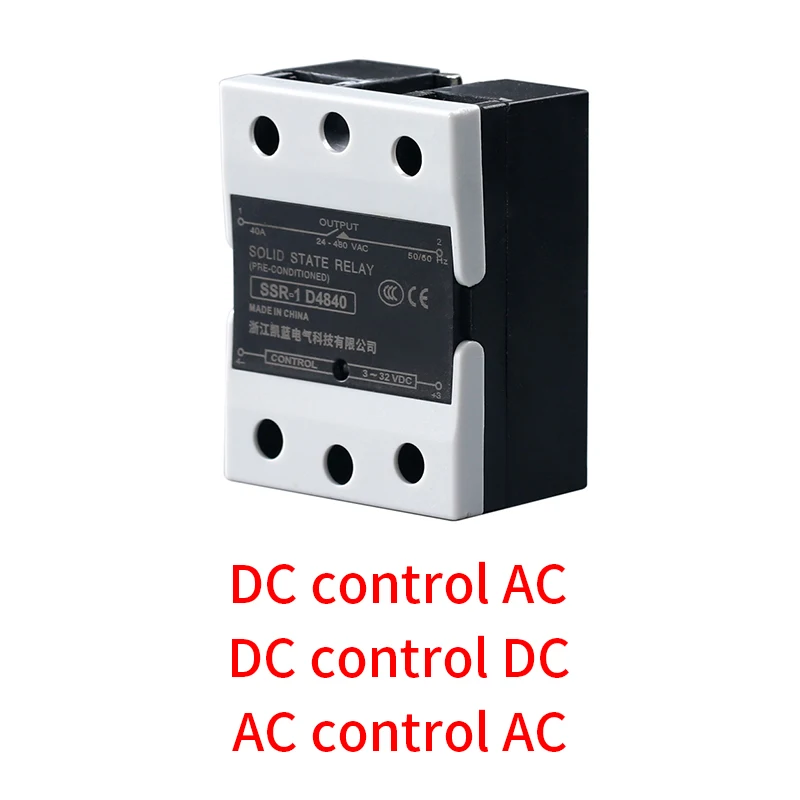 SSR DC TO AC Single Phase Solid State Relay 10A 25A 40A 60A 80A 100A 120A 200DD 240DD DC-DC Industrial Single SSR