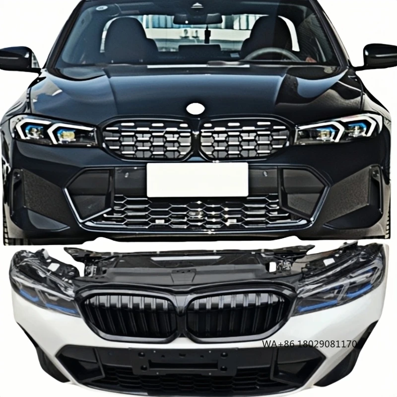 

Высокое качество для 3-й серии G28 LCI, комплект передней губы, простая установка, пластиковый бампер из углеродного волокна, обновление противотуманных фар для использования