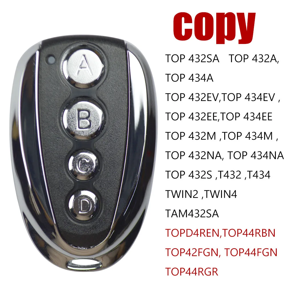 U-shaped 433,92 MHZ code copy TOPD4REN double door clone 4 Universal garage door, push rod barrier
