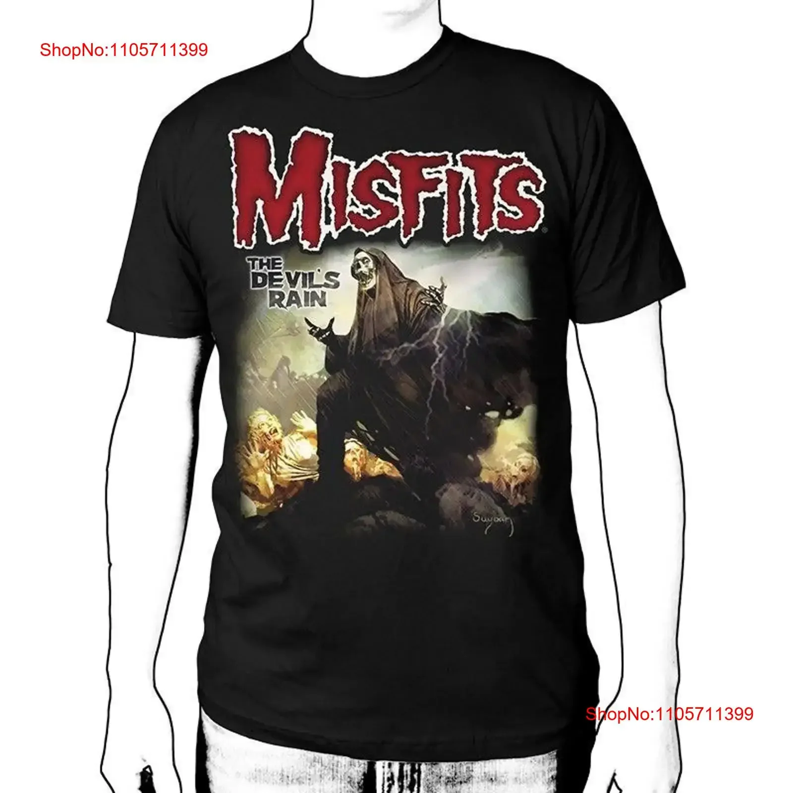 Misfits The Devils Rain T Shirt Heavy Cotton All Sizes long or short sleeves vintage Washed Comfortable designer clothes