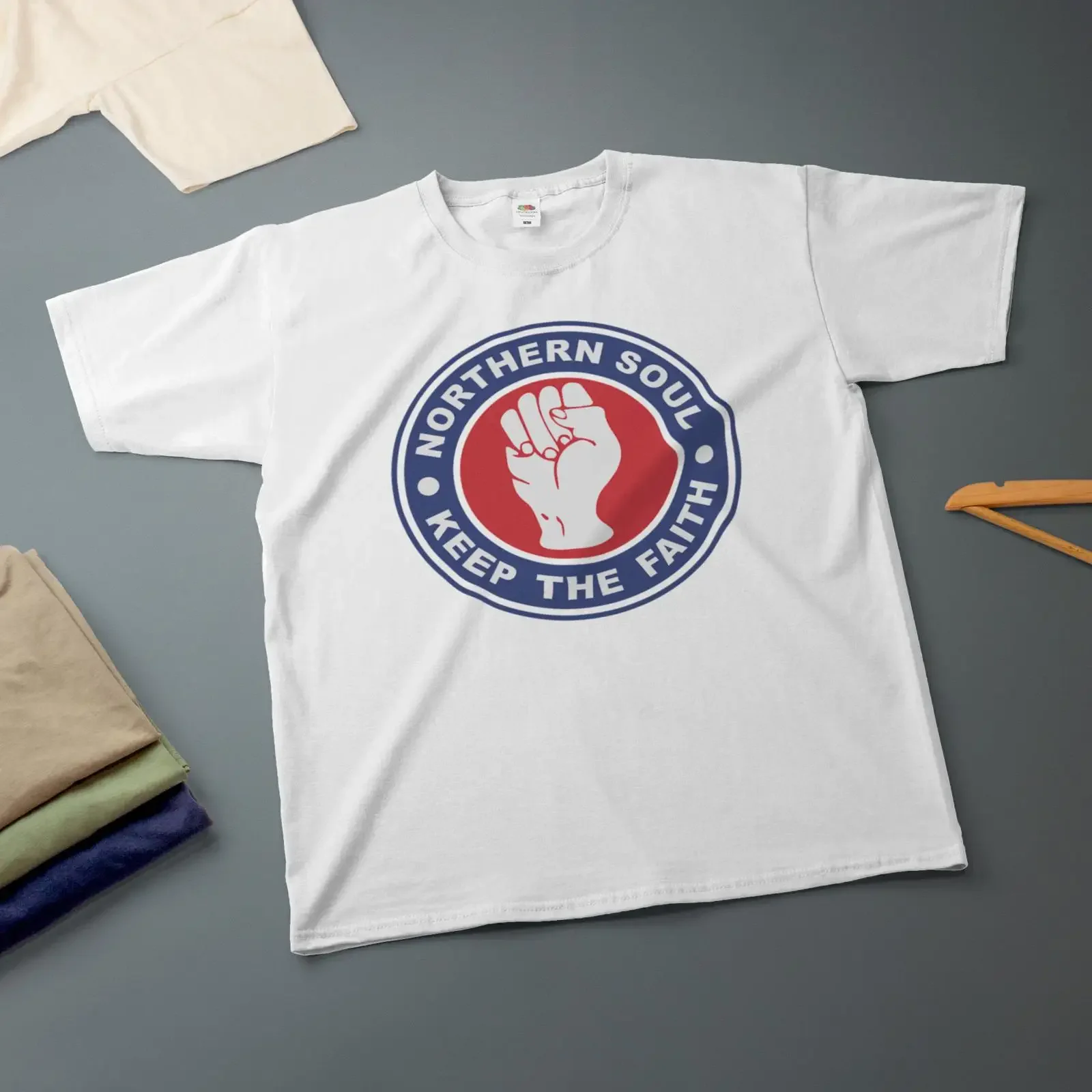 Northern Soul Keep the Faith T Shirt Various Sizes amp Colours Motown vintage Washed graphic Soft fashion homme Casual Unisex