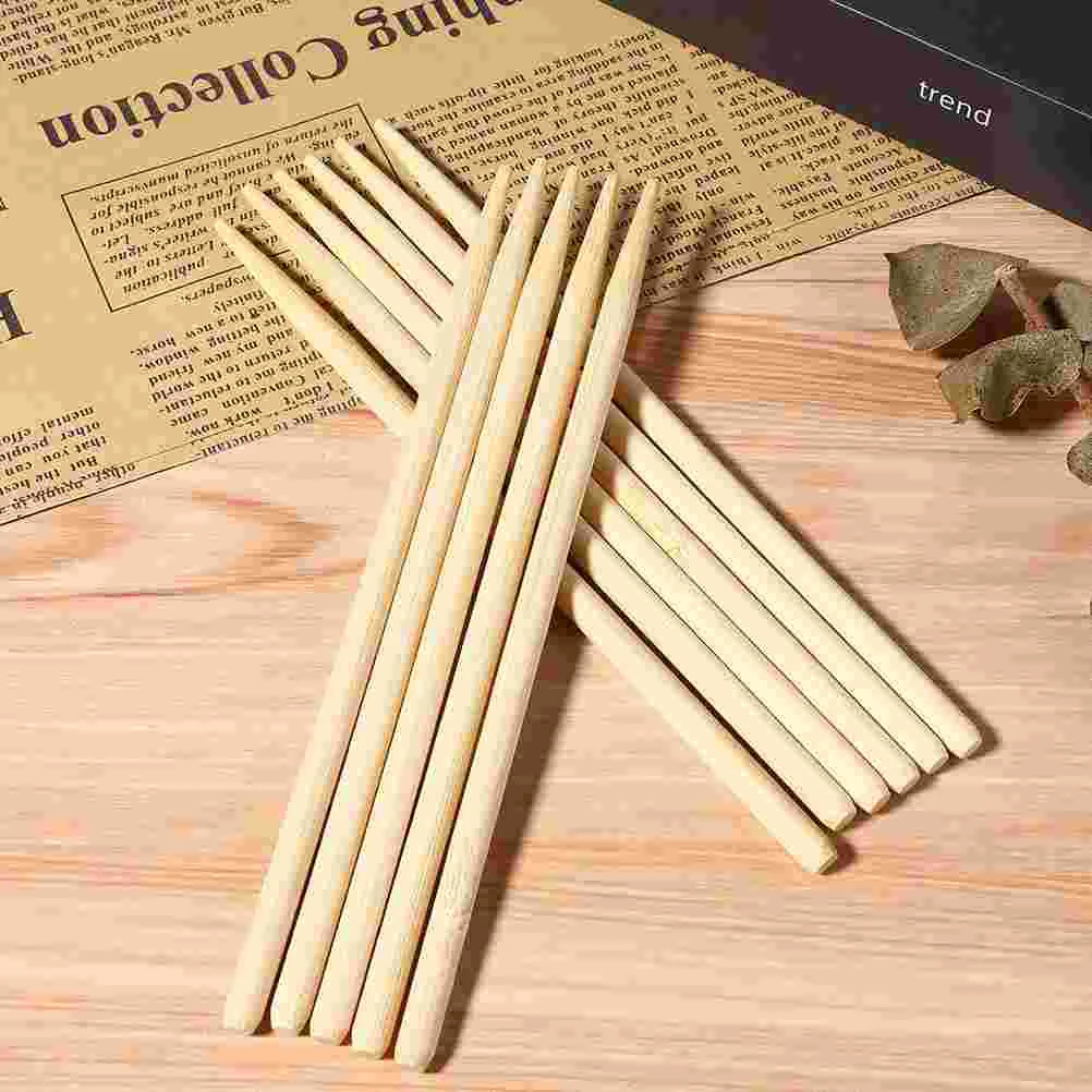 100 Pcs Scraper Brush Scratch Paper Wood Stick Stylus Sticks Pen Draw for Wooden