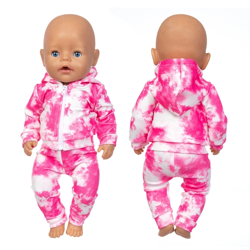 Tie dye set doll clothes are fit for 46cm/18inch dolls, not including dolls. Children\'s holiday gifts