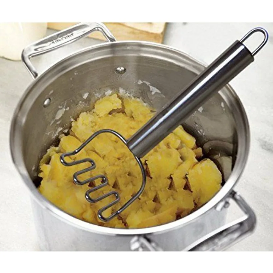 

Potato Masher Stainless Steel Grip Great for Making Mashed Potato Egg Salad and Banana Bread Easy to Clean and Use