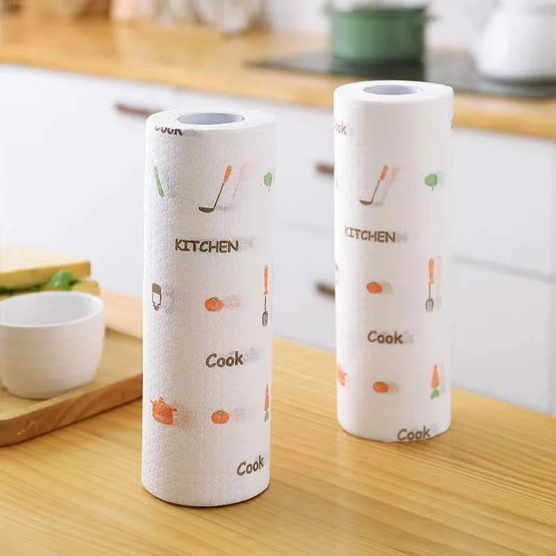 

Kitchen Disposable Clean Oil Absorbing Paper Food Grade Frying Oil Absorbing Paper Cartoon Cleaning Paper Kitchen accessories