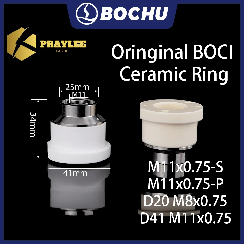 BOCHU BOCI Laser Ceramic Rings M8x0.75 M11x0.75 For BLT421 BLT421T BLT461 Fiber Laser Cutting Machine