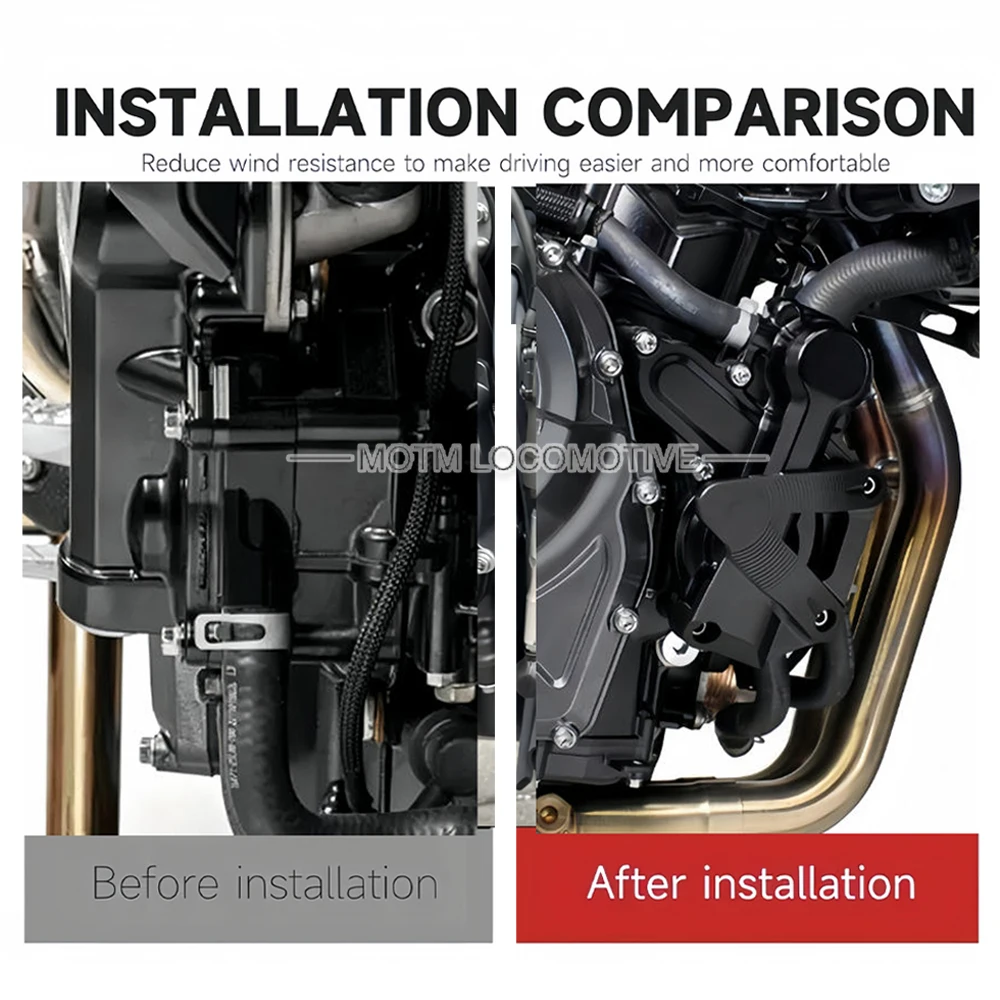 FOR Suzuki GSX8S GSX8R aftermarket water pump guard decorative cover, integrated die-cast design, easy installation without dama