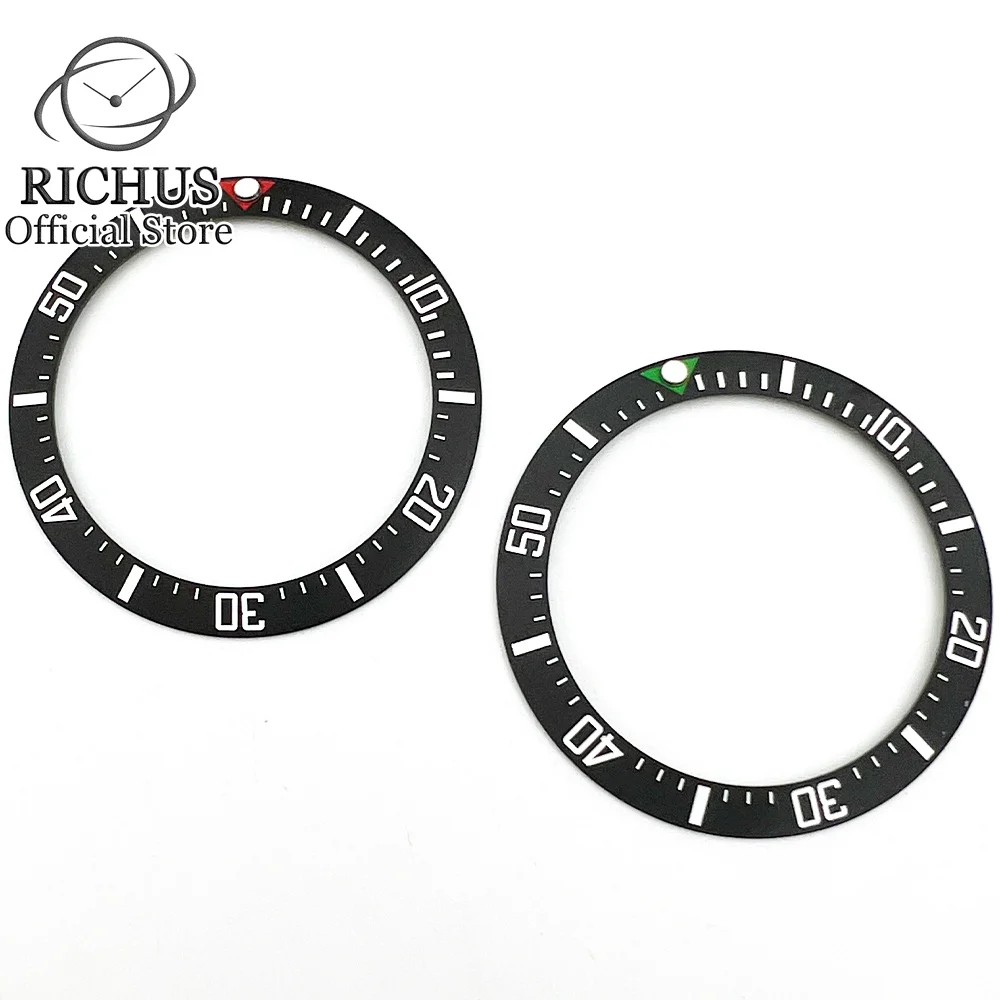 

40mm X 31.7mm Watch Bezel Black ring Ceramics Insert Fit Automatic Movement Watches Case Ring Replace Accessories Parts