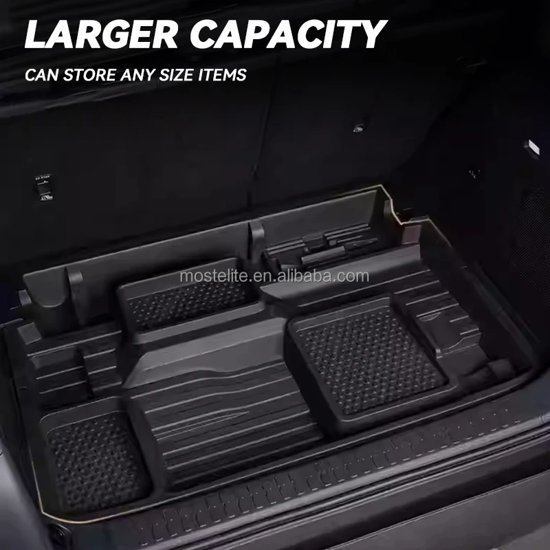 New Update Rear Trunk Storage Box Car Organizer Cargo Container For Byd Leopard 5 Accessories