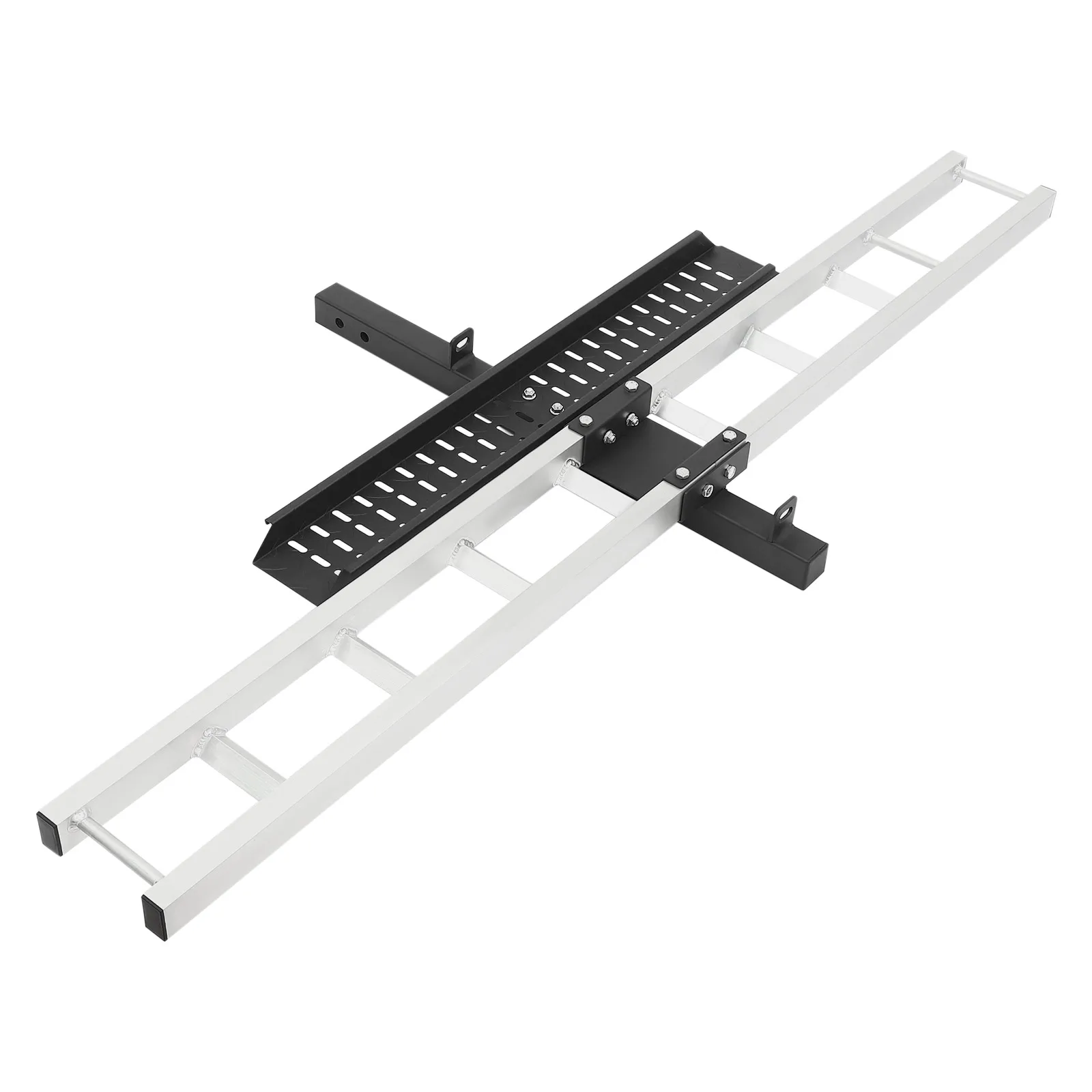 Aluminum Motorcycle Carrier, Bike Rack with Loading Ramp, 500lbs Capacity, Anti-Rust Lightweight Alloy, Hitch Mount Carrier for Dirt Bike, Scooter, Bicycle, Easy Loading Unloading, Durable for Truck SUV Trailer