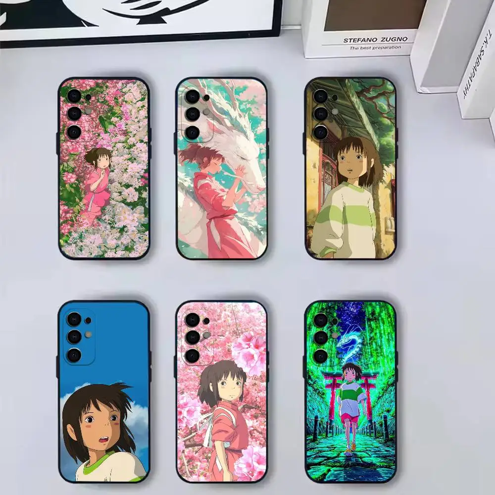 Funda de teléfono L-legendary anime C-Chihi-ih para Samsung S 25,24,23,22,30,21,10,9,Ultra,Plus,Lite,FE,4,5 G, funda suave de TPU negra