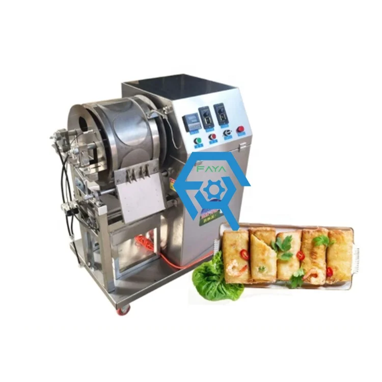 Automatic Spring Roll Machine Maker Lumpia Wrapper Skin Maker Egg Roll Wrapper Machine