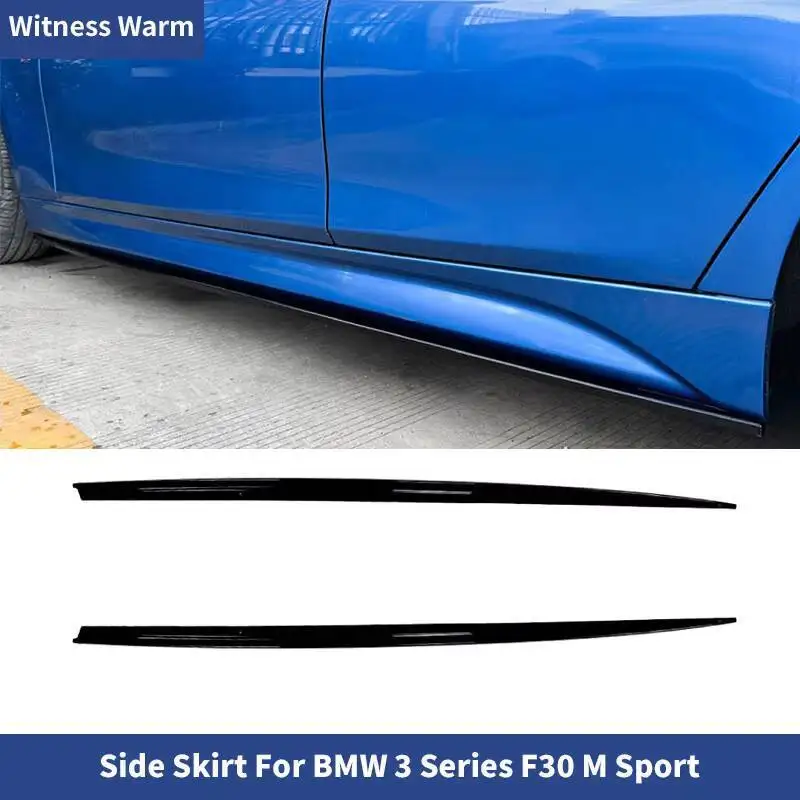 

Car Side Skirts ABS gloss black Side Lip Apron Splitters For BMW 3 Series F30 M Sport 2013 - 2019