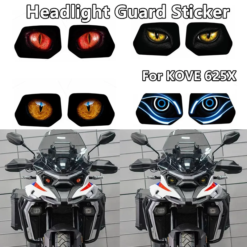 Motorcycle Accessories Headlight Sticker For KOVE 625X 2026 Fit 62X Head Light Guard Protection Stickers