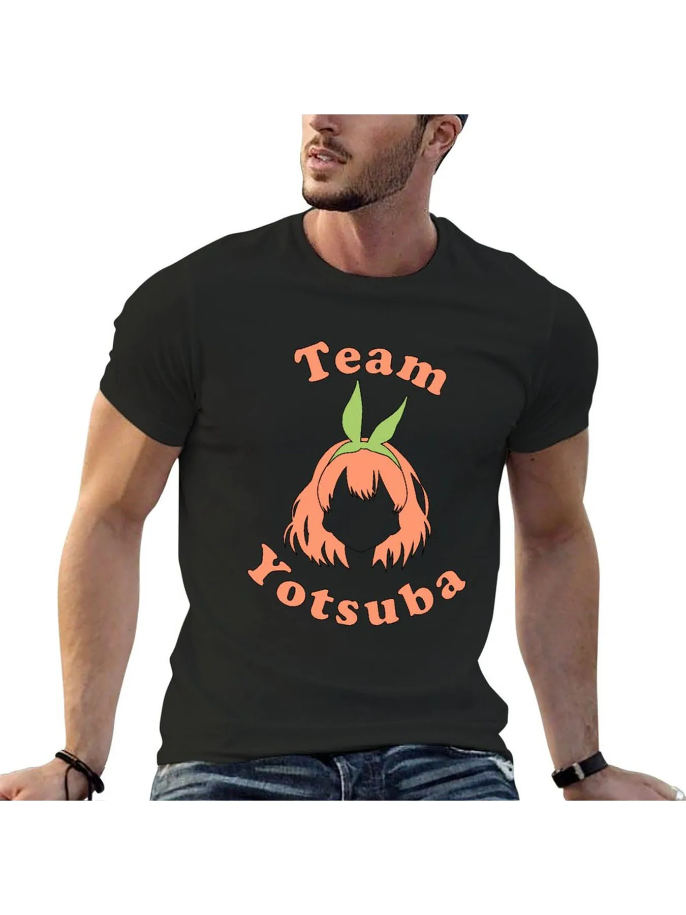 Camiseta Team Yotsuba Nakano, camisetas plus size com estampa animal para homens e mulheres, roupas para homens