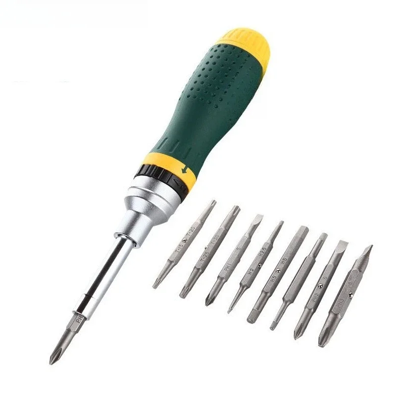 

Multifunctional ratchet screwdriver set Cross combination screwdriver disassembly computer maintenance