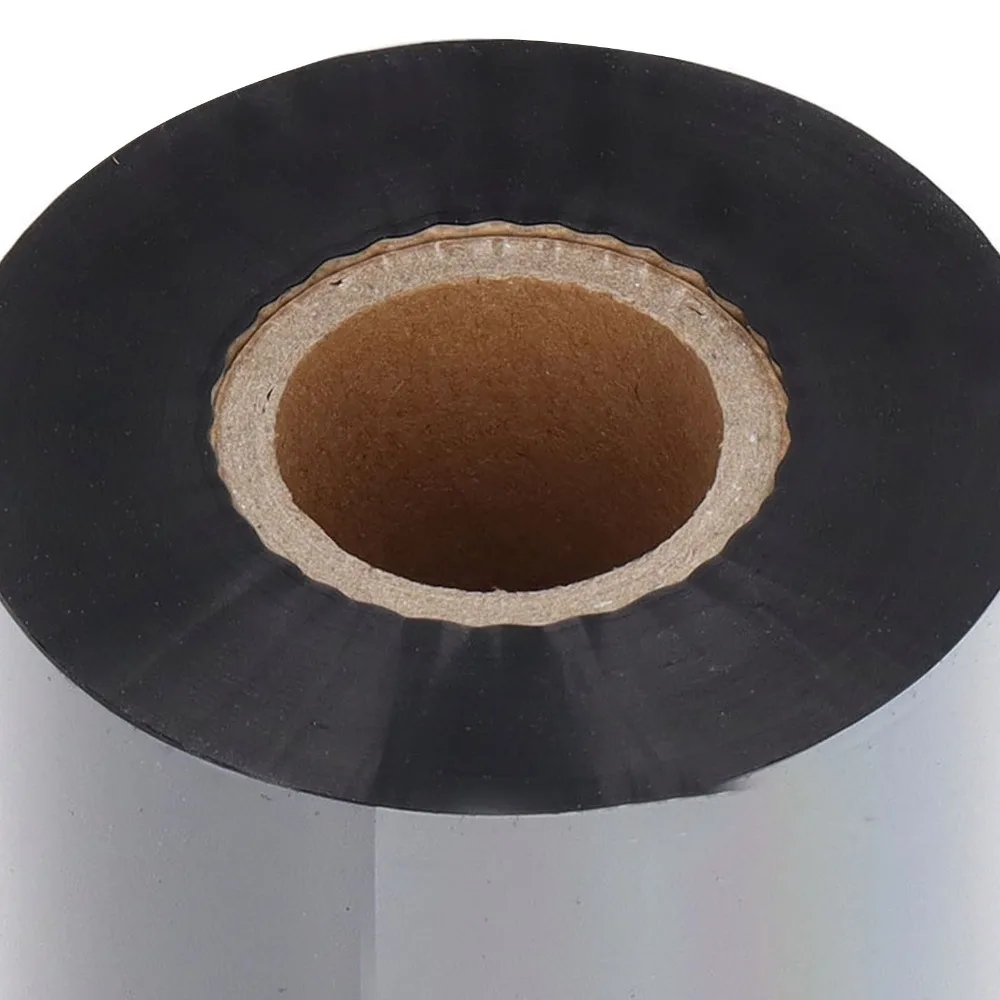110mm X 300m Transfer Ribbon Wax Based Thermal Resin Enhanced Printer Ribbon Ink Ribbon Roll Practical Wax Resin Ribbon