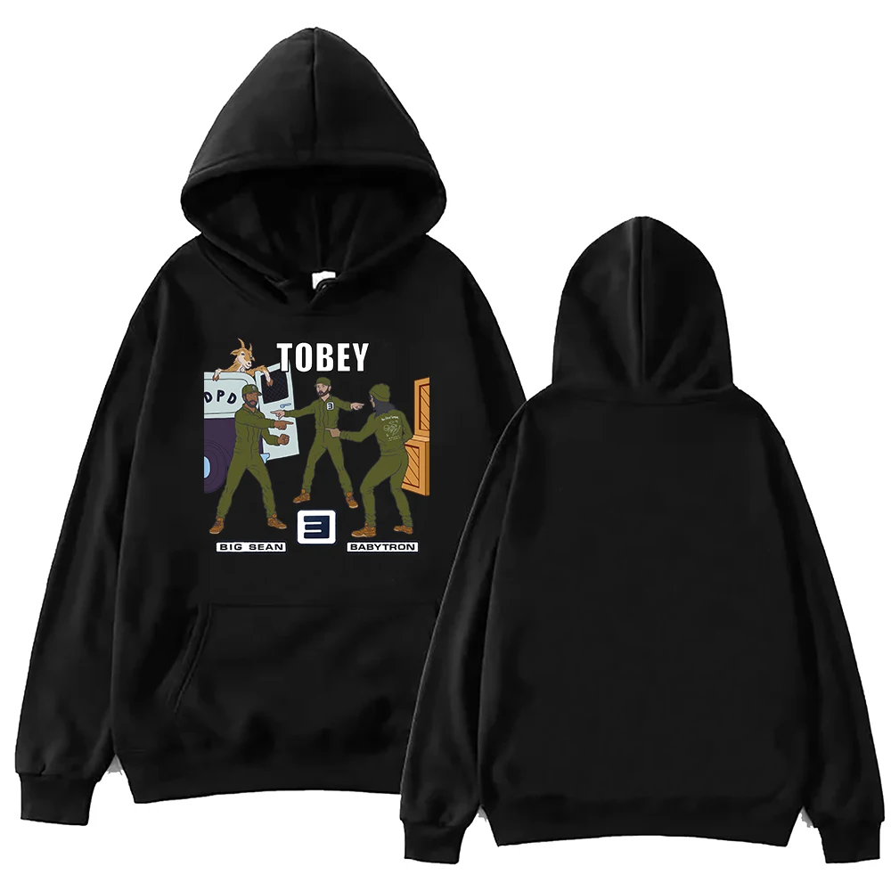 Eminem & Big Sean & BabyTron Tobey Hoodie Harajuku Pullover Tops Sweatshirt Fans Gift