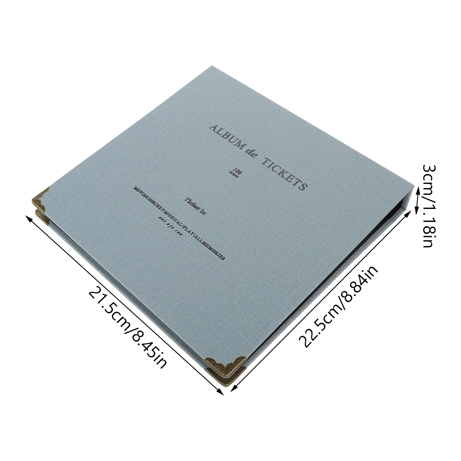 Tickets Storage Album Portable Loose-Leaf Collection Book For Concert Movie Travel Souvenirs Postcards Stamps Holder