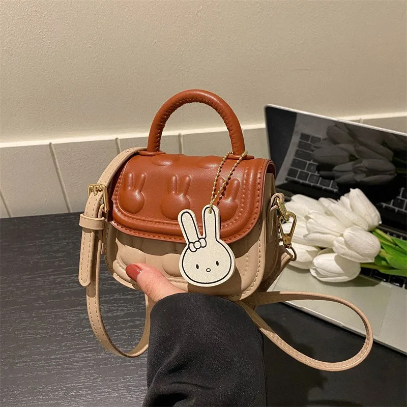 Cute Kids Crossbody Bag Girls Children's Mini Square Purse Top Handle Handbag for Toddlers