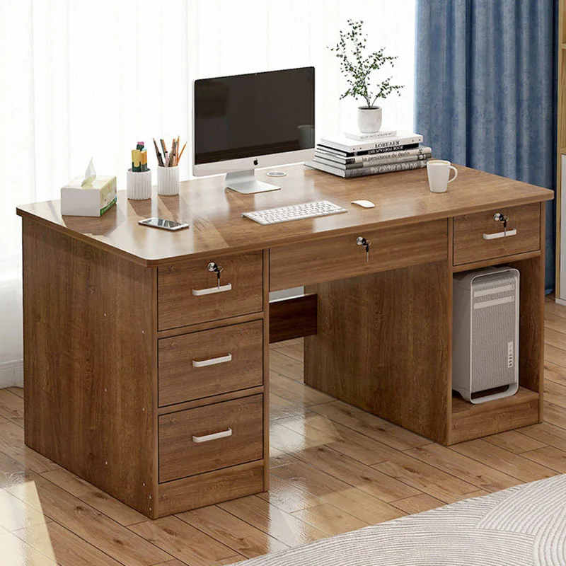 Organizers Wooden Office Desk Home Drawer Bedroom Office Desk Minimalist Multifunctional Mesa Ordenador Commercial Furniture