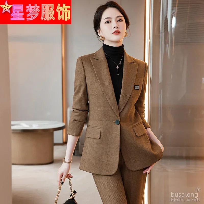 

Business Suit Women's Autumn and Winter Temperament Overall Suit Spring and Autumn Business Wear Formal Suit Work Clothes Fashio