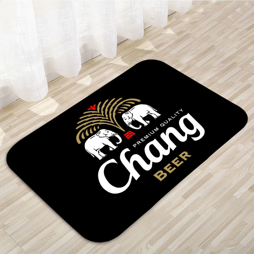 Felpudo de cerveza Chang, alfombra para el hogar, alfombrillas para puerta de entrada, decoración moderna, alfombrillas para el suelo del baño 040