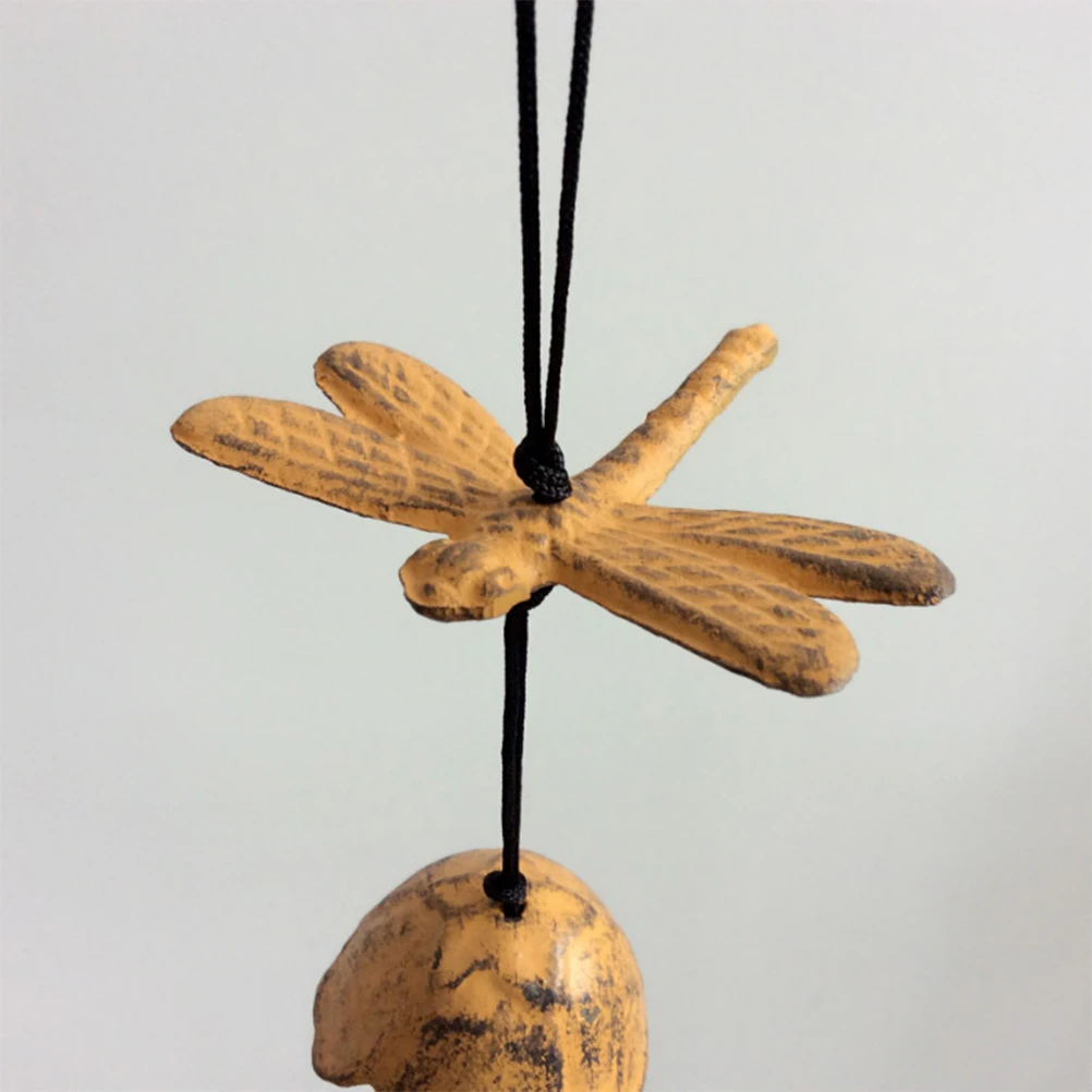 

Metal Dragonfly Wind Chime Premium Iron Home nament Hanging Garden Decor Bell Exquisite Shaped Adornment Sweet Gift