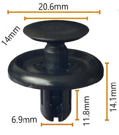 QGC-A017 Car Clip Wholesale 20bag/carton New Condition Engine Cover Push-Type Retainer Splash Shield Fender Auto Fastener Clip