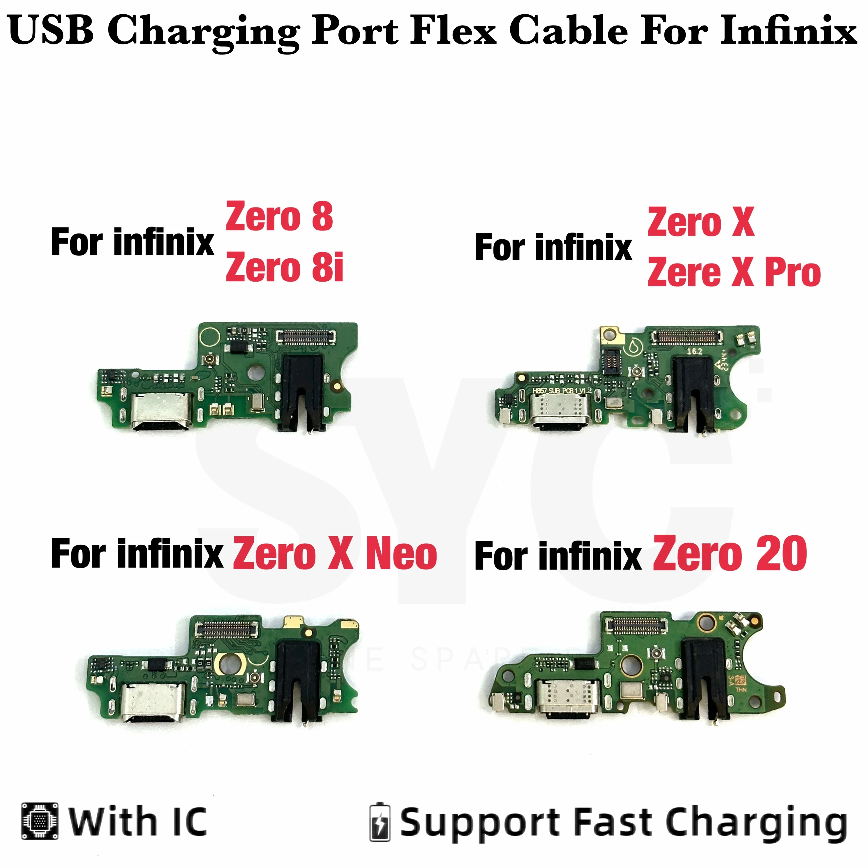 

Good quality For Infinix Zero 8 8i X Neo Pro 20 X6810 X6811 X6821 X687 X687b USB Charging Port Dock Connector Flex Cable