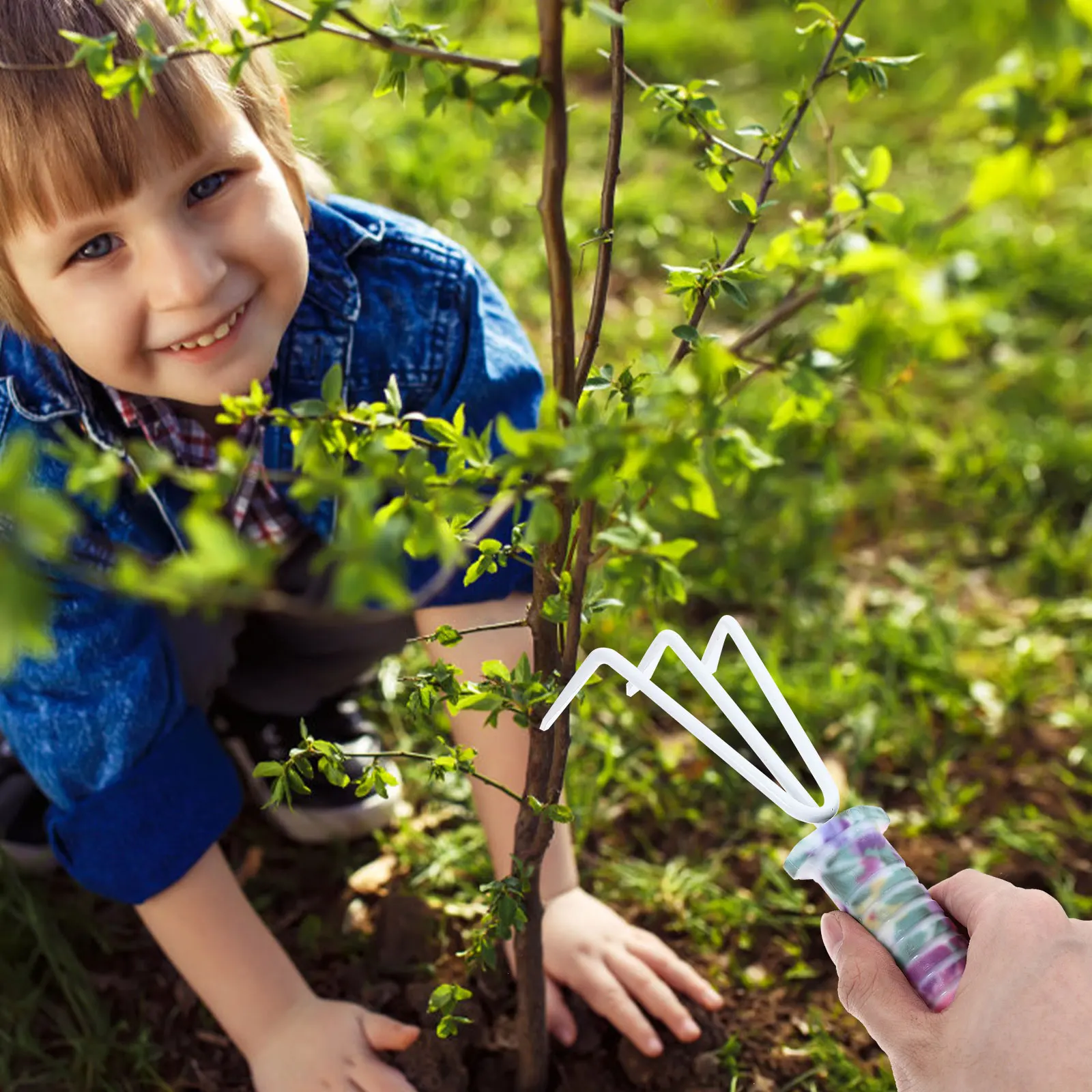 

1 Set Garden Shovel Tool Box Pointed Round Watering Rake Branch Shear Storage Durable Eco-Friendly Gift For Gardening