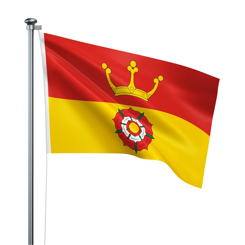 Gaslight Gatekeep Girlboss 5' x 3' Hampshire England Flag Banner Polyester with Brass Grommets 150cm x 90cm