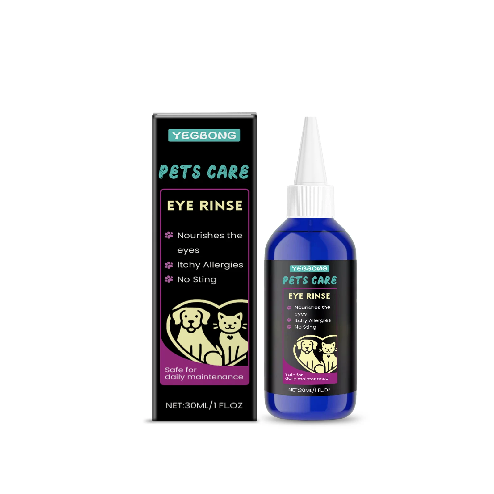 Relieve Eye Fatigue Eye Drops for Pets to Gentle Ingredients to Improve Vision Nourishing and Moisturizing Pet Eye Solution