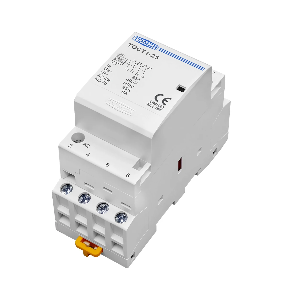 TOCT1 4P 25A 110V لفائف 50/60 هرتز Din السكك الحديدية المنزلية التيار المتناوب وحدات قواطع 4NO أو 2NO 2NC المقاولين