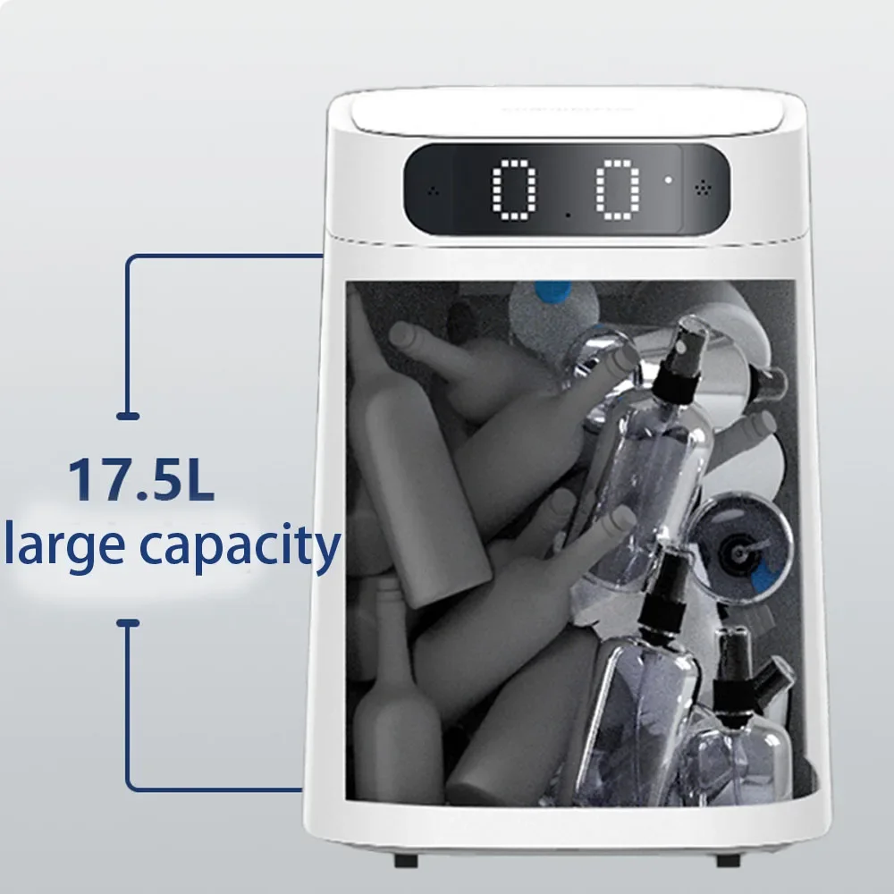 Factory Sale Portable Type C Charging Smart Trash Can With Self-sealing