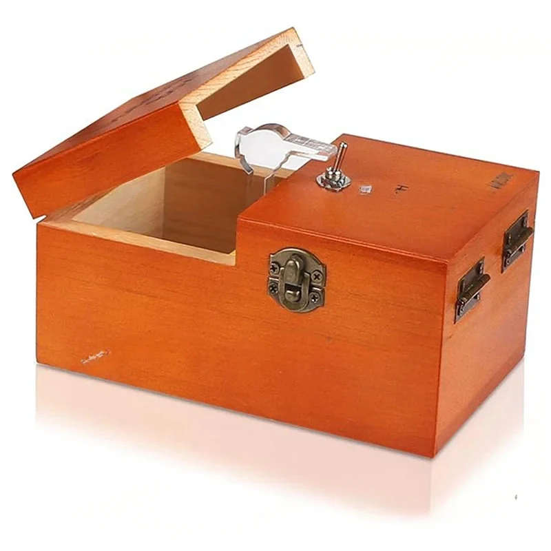 Sale A With Surprises Wooden Useless Box Fully Assembled Toy For Adults And Children Dark Wood Color