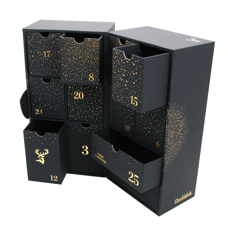 Customized productCustom Empty Cardboard Paper Mystery boxes Gift Beauty Cosmetic set packaging and Countdown Advent C