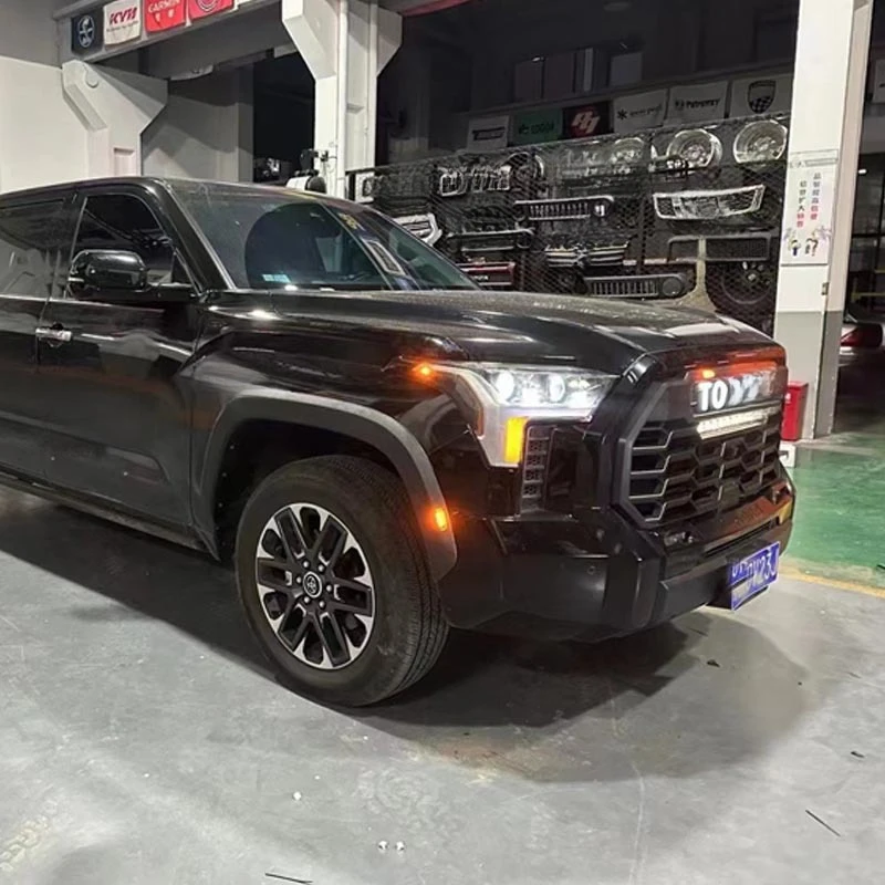 

Suitable for 2022-2025 Toyota with Light Grille Modified TRD PRO Front Face Tundra Mesh
