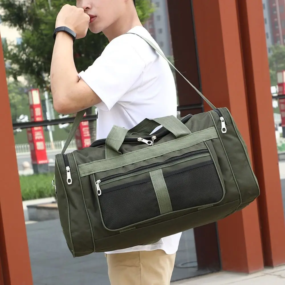 Trendy Large Capacity Travel Duffle Bag Handheld Business Trip Travel Luggage Bag Waterproof Sports Messenger Bag Outdoor